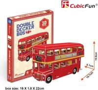 3D пазл Лондонский двухэтажный автобус Double decker bus