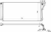 Радиатор кондиционера hyundai sonata v 04-09kia magentis Sat STHN243940 Hyundai / Kia (Mobis): 97606-3K160 97606-3L180