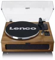 Виниловый проигрыватель Lenco LS-410 WALNUT с 4 встроенными динамиками