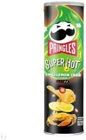 Чипсы Pringles со вкусом лимона и краба острые, 110 г