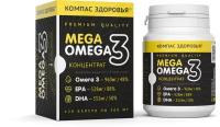 Мега Омега 3 рыбий жир концентрированный omega premium 120 шт