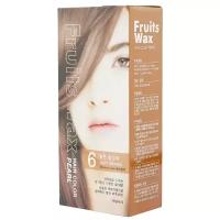 Welcos стойкая крем-краска для волос Fruits Wax Pearl Hair Color, 6 light blonde, 120 мл