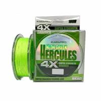 KAIDA Плетеный шнур HERCULES 4X neon green PX401-40 100м 0,40мм