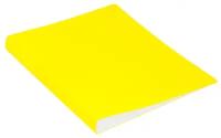 Бюрократ Папка Double Neon А4, зажим, пластик, 700 мкм, желтый