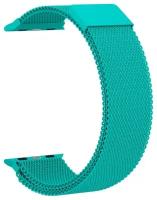 GSMIN Ремешок металлический Milanese Loop для Apple Watch 42/44mm, мятный