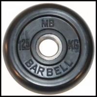 1.25 кг диск (блин) MB Barbell (черный) 31 мм