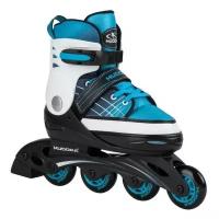 Раздвижные роликовые коньки HUDORA Inline Skates Basic, р. 30 – 33, голубой