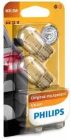 PHILIPS Лампа периферийная W21/5W 12V 21/5W Блистер 2 шт. 12066B2