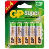 Набор батареек GP Super Alkaline типоразмера АА (LR6), 10 шт