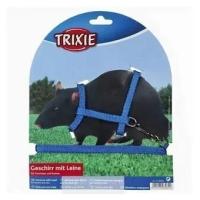 Trixie шлейка с поводком для крыс и хорьков 8 мм х 1,25 м