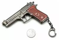 Брелок Microgun L Beretta M9 самозарядный пистолет с нажимным курком