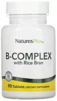 B-Complex (Комплекс витаминов группы B с рисовыми отрубями) 90 таблеток (Nature's Plus)