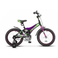 Велосипед детский STELS Jet 14, черный фиолетовый