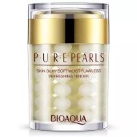 BioAqua Pure Pearls Увлажняющий крем для лица с натуральной жемчужной пудрой, 60 мл, 60 г