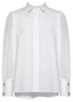Блузка школьная для девочки (Размер: 140), арт. 2S-113, цвет Белый