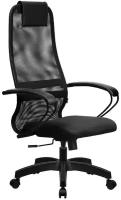 Кресло руководителя Метта SU-B-8 100/001 (SU-BP-8 Pl) офисное, обивка: сетка/текстиль, цвет: 20-Черный