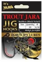 Крючки одинарные Trout Jara Jig Hooks 6. (20 шт. в упаковке)