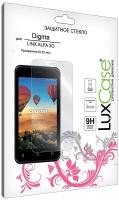 Защитное стекло плоское LuxCase для Digma Linx Alfa 3G, Прозрачное, 0,33 мм