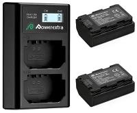 Зарядное устройство + 2 аккумулятора Powerextra NP-FZ100 для двух аккумуляторов Sony FZ100