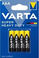 Батарейка Varta SUPERLIFE (солевая) R03 AAA BL4 Heavy Duty 1.5V (2003)