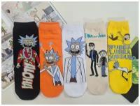 Носки Turkan Rick and Morty, хлопковые, р-р 40-45, 5 пар