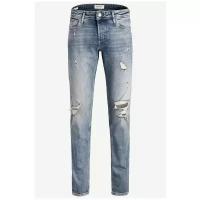 Джинсы с потертостями Jack & Jones 12177447 Голубой 32/34