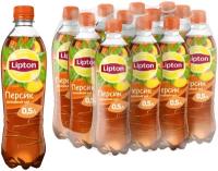 Чай Lipton черный Персик, 0.5 л, 12 шт