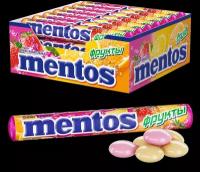 Драже жевательные Mentos Фрукты, 95 г, 21 шт. в уп