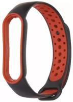 Aксессуар Ремешок Red Line для Xiaomi Mi Band 6 Silicone Black-Red УТ000025169