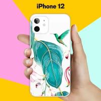 Силиконовый чехол Колибри на Apple iPhone 12