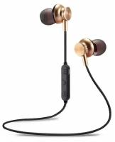 Наушники Bluetooth вакуумные с шейным шнурком More choice BG6 (Gold)