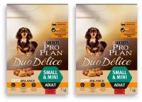 Purina Pro Plan Сухой корм для собак мелких пород с говядиной и рисом (DUO DELICE) 12251945 1234047912414092 | DUO DELICE 2,5 кг 19002 (2 шт)