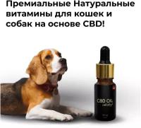 Конопляное масло iHemp CBD PET OIL cat&dog 10 мл