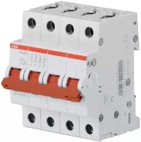 Рубильник 4 полюсный 25А SD204 рычаг красный ABB 2CDD284101R0025