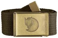 Ремень Fjallraven Canvas Brass Belt 4 cm. 633 (Dark Olive)