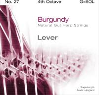 Струна G4 для арфы Bow Brand Lever Burgundy LB-27G4