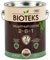 Текс BIOTEKS защитный состав 2-в-1 для наружных работ, бесцветный (2,7л)