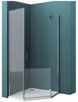 Душевой уголок Belbagno KRAFT-P-1-80-C-Cr-R