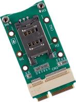 Адаптер переходник Mini PCI-E to Mini PCI-E со слотом для SIM card 3G 4G GSMIN LP5 (Зеленый)