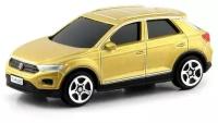 Легковой автомобиль RMZ City Volkswagen T-Roc 2018, 344040S 1:64, 7.3 см, золотистый
