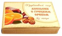 Эко пастила, Фруктовый сыр Апельсин с грецким орехом, 250 грамм