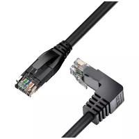 Патч-корд верхний угол UTP cat.5e 1 Гбит/с RJ45 LAN компьютерный кабель для интернета (GCR-LNC503U) черный 2.0м