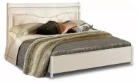 Кровать Лика с низким изножьем, белая эмаль, 140x200 см