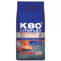 LITOKOL LitoFlex K80 (серый) цементный клей для плитки 5 кг