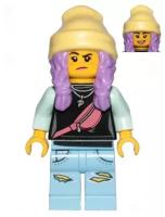 Минифигурка Лего Lego hs019 Parker L. Jackson - Black Top with Beanie (Smile / Grumpy)