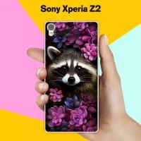 Силиконовый чехол на Sony Xperia Z2 Енот / для Сони Иксперия Зет 2