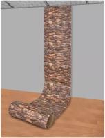 Самоклеящаяся ПВХ 3D-панель для стен в рулоне LAKO DECOR, Каменная кладка 10, 70x600см, толщина 6мм