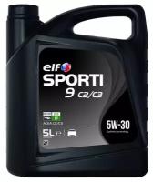 Синтетическое моторное масло ELF Sporti 9 C2/C3 5W-30, 5 л