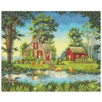 Dimensions Набор для вышивания крестиком Summer Cottage 35,5 х 27,9 см (35340)