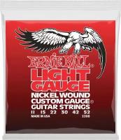 Струны для электрической гитары Ernie Ball Nickel Wound Light (11-15-22w-30-42-52), P02208